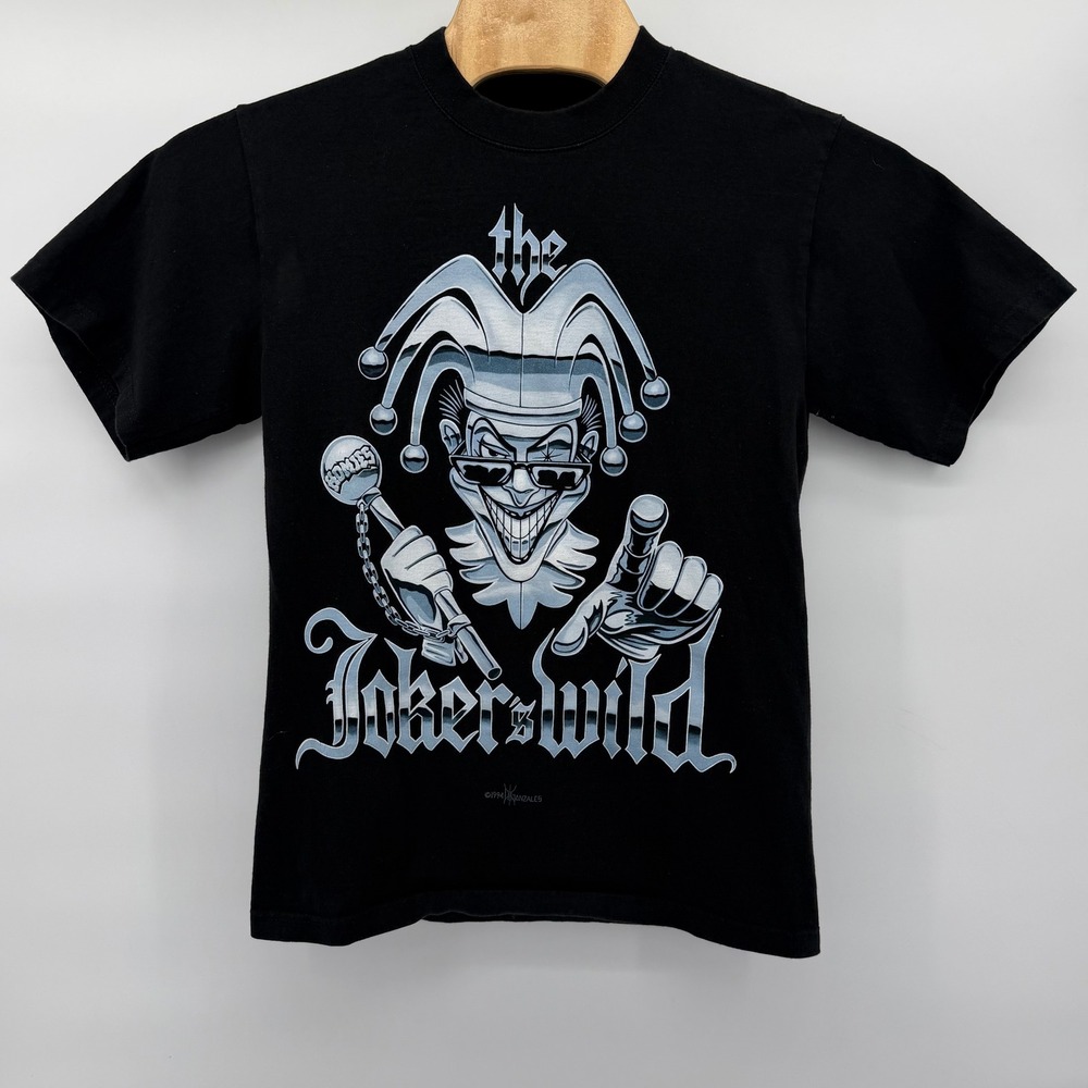 VTG Homies Original Graphic Tee Men M Black Joker's Wild David Gonzales 1994